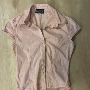 Dynamite Women's Light Pink Button-up shirt